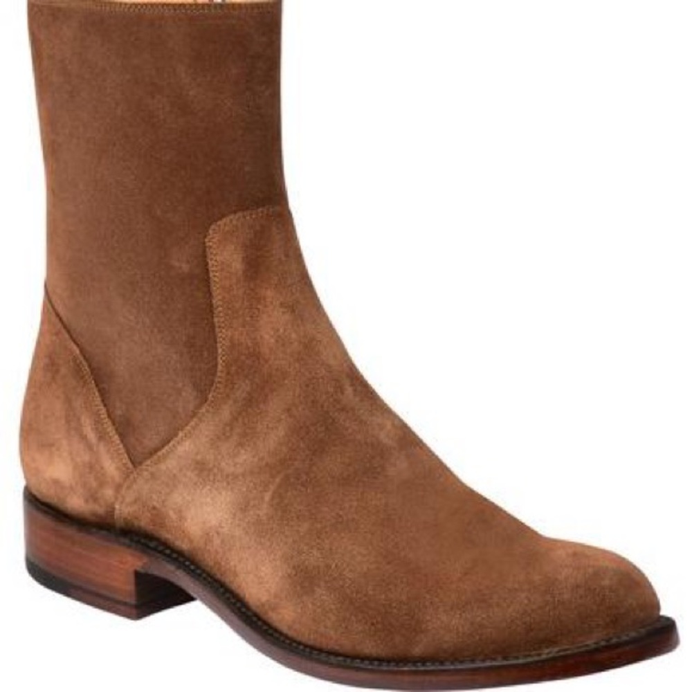 Lucchese Jonah men’s espresso calf suede boots
